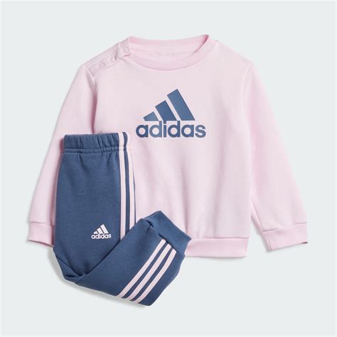 pink matching running adidas set